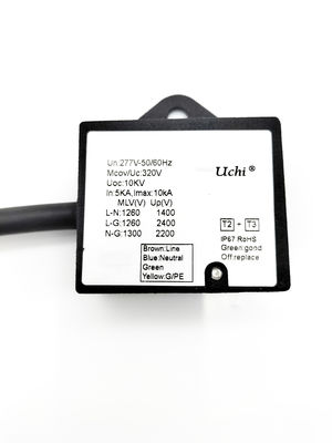 LED 조명용 IP67 320VAC 유형 2 유형 3 SPD 서지 보호기